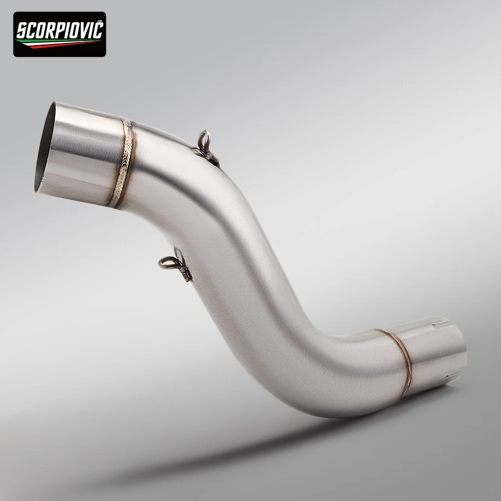 For CFMOTO 700MT Elbow 51mm Motorcycle Exhaust Escape System Modified Muffler Middle Link Pipe Elbow