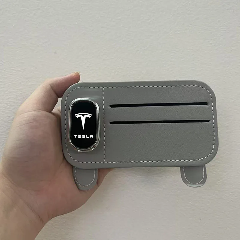 

Multifunction Car Logo Glasses Clip Card For Tesla Model 3 Model S Model X Model Y Roadster SpaceX Car Emblem Sunglasses Clip