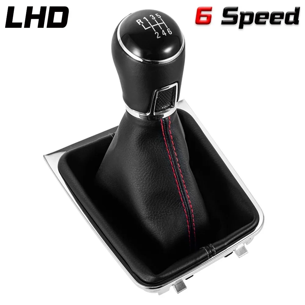 For VW Golf 7 MK7 GTI GTD 2013 2014 2015 2016 2017 2018 Car 5 /6 Speed Gear Stick Level Shift Knob With PU Leather Boot