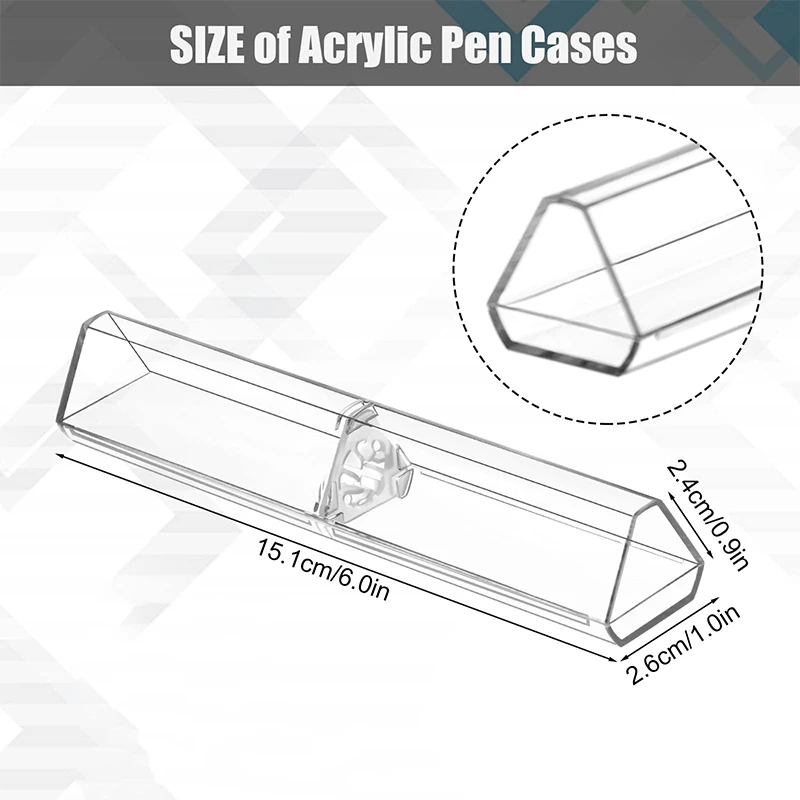 10 Pieces Clear Case Plastic Packaging Box For Ball Pen Gift Box Transparent Pen Box Empty Plastic Pen Case