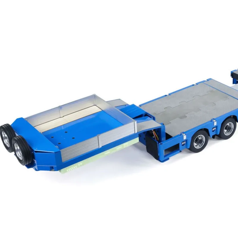

1/14 2+5 Axles RC Metal Lowboy Trailer For Tractor Truck Dumper Excavator Loader Bulldozer Construction Model TH24690-SMT6