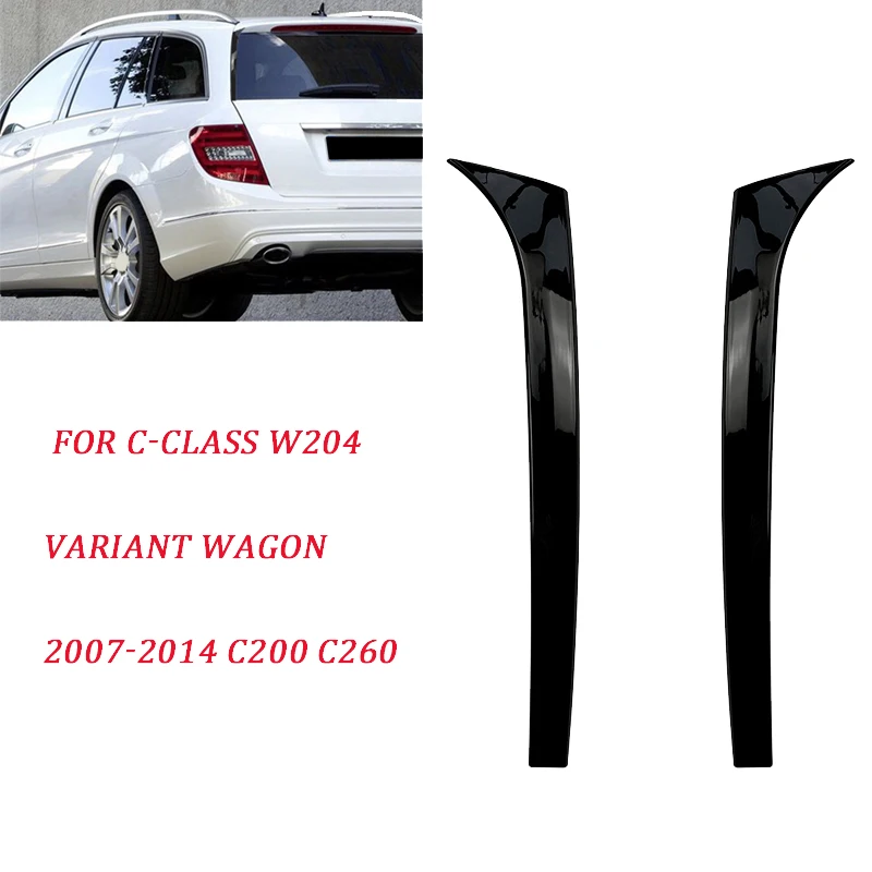 Car Rear Window Side Spoiler Trim for Mercedes-Benz C-Cl  W204 Variant Wagon 2007-2014 C200 C260