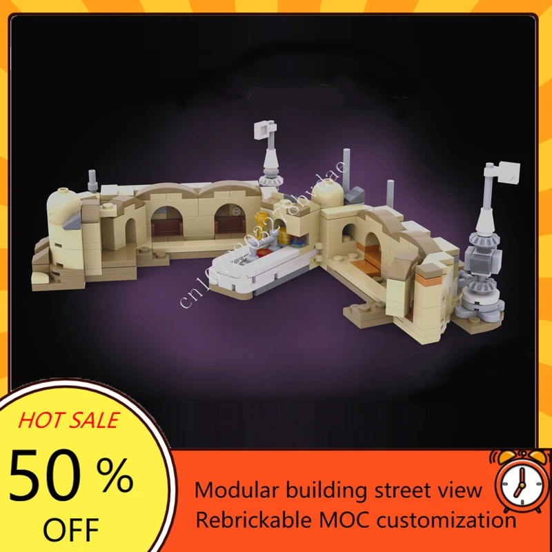 485PCSMini Mos Eisley Cantina Space War Wapen MOC SpaceShip Battle Model Bouwstenen Architectuur DIY AssemblyToy Kerstcadeau