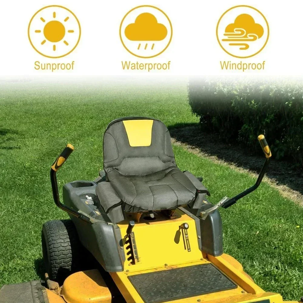 Universal Lawn Mower Seat Cover for Riding Garden Tractors Moisture Proof Oxford Cloth Durable and Reliable Easy Installation