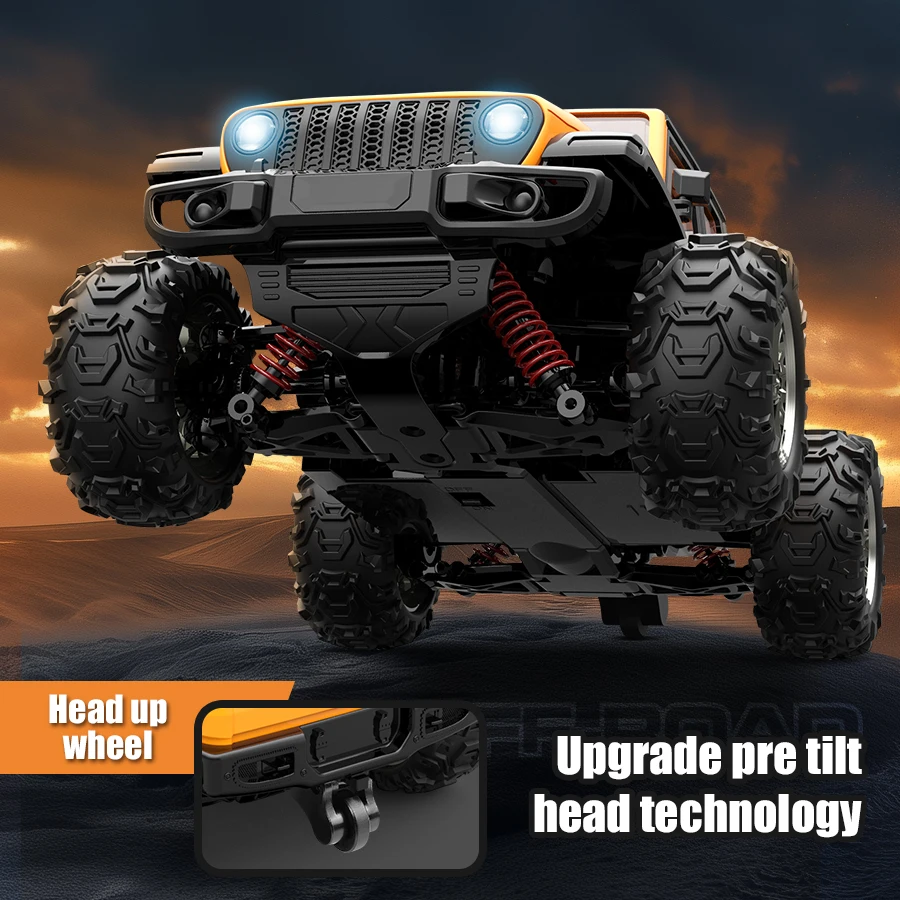 JJRC C8819 1:20 modelo de simulación a escala completa Jeep RC coche 2,4G 4WD Motor captador escalada todoterreno modelo coche juguetes para niños regalos