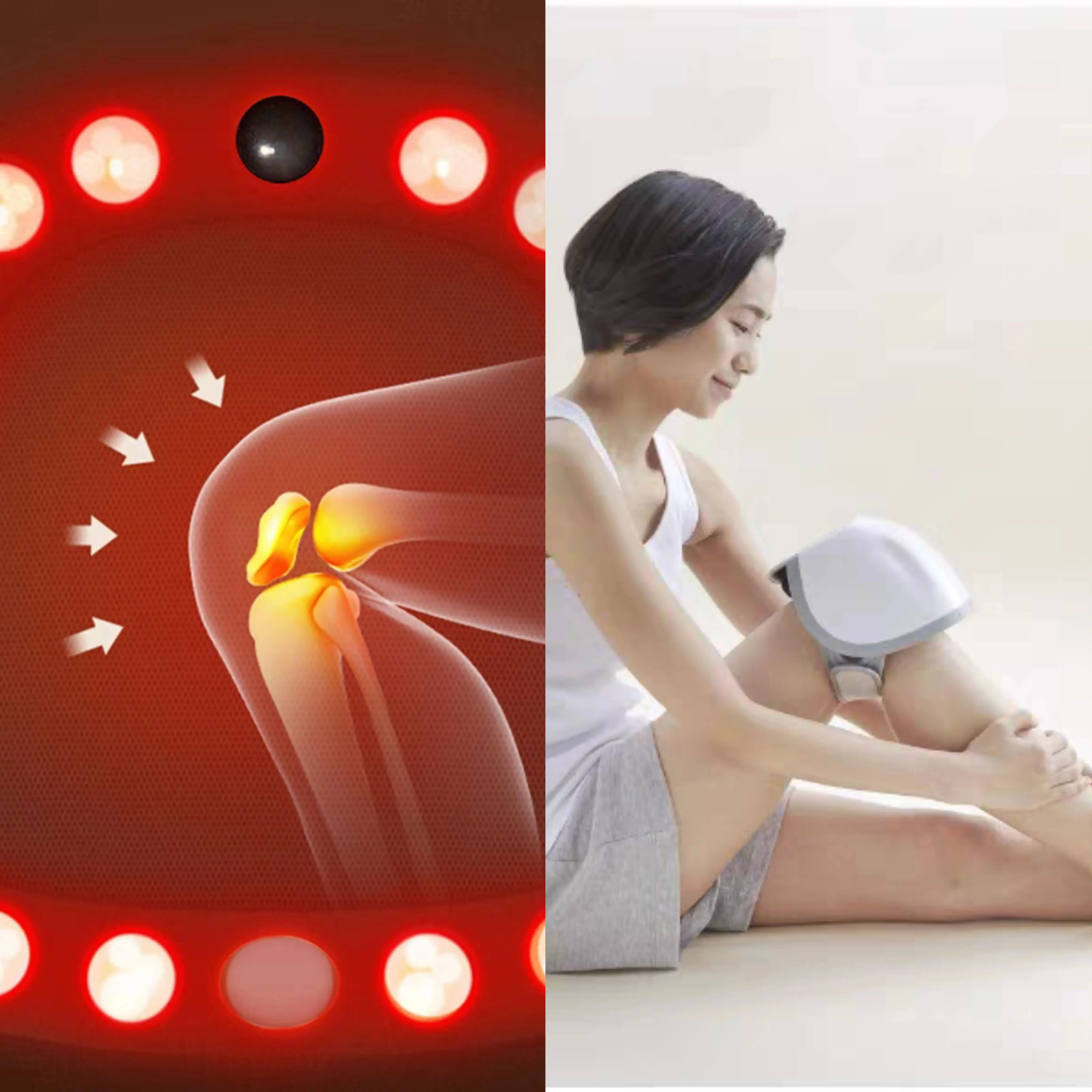 

Arthritis Knee Pain Relief Massager, Deep Vibration Cordless Device for Joint Muscle Relaxation, Gifts for Grandma