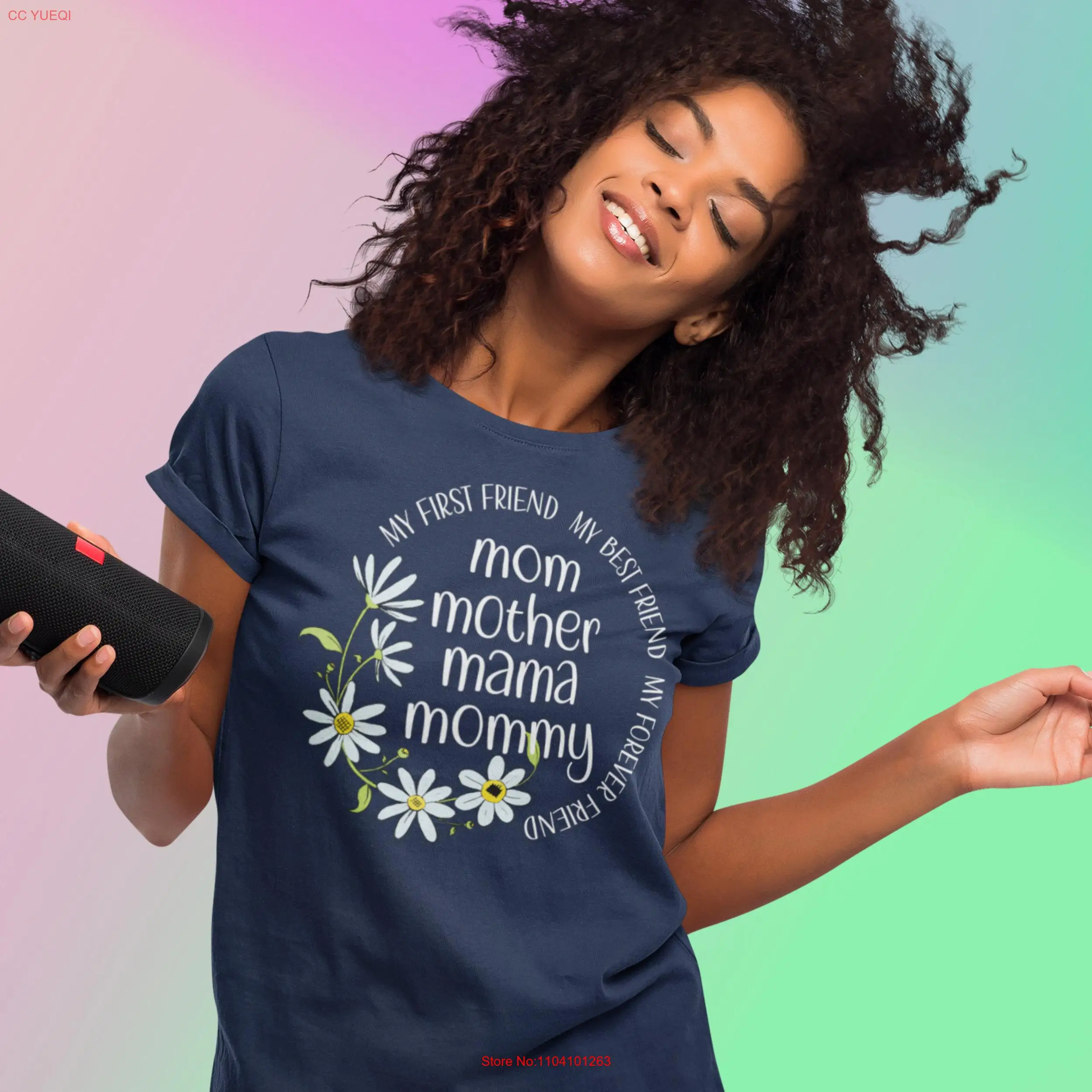 Рубашка ко Дню матери для мамы Мама Мама Мой первый друг Лучший подарок Boho T идея от дочери с длинными или короткими рукавами