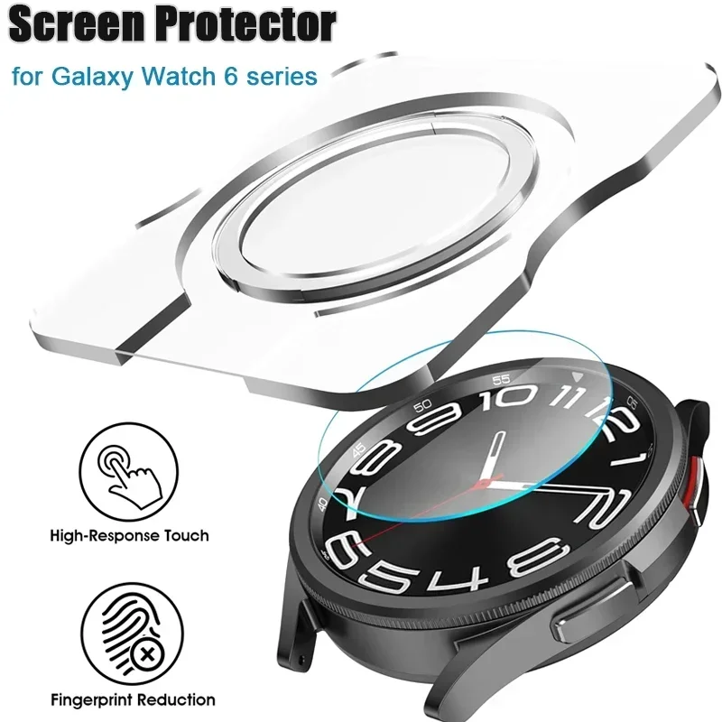 

Инструмент для выравнивания с пленкой из закаленного стекла для Samsung Galaxy Watch 4 5 6 Classic 47 мм 43 мм 40 мм 44 мм протектор экрана с простой установкой