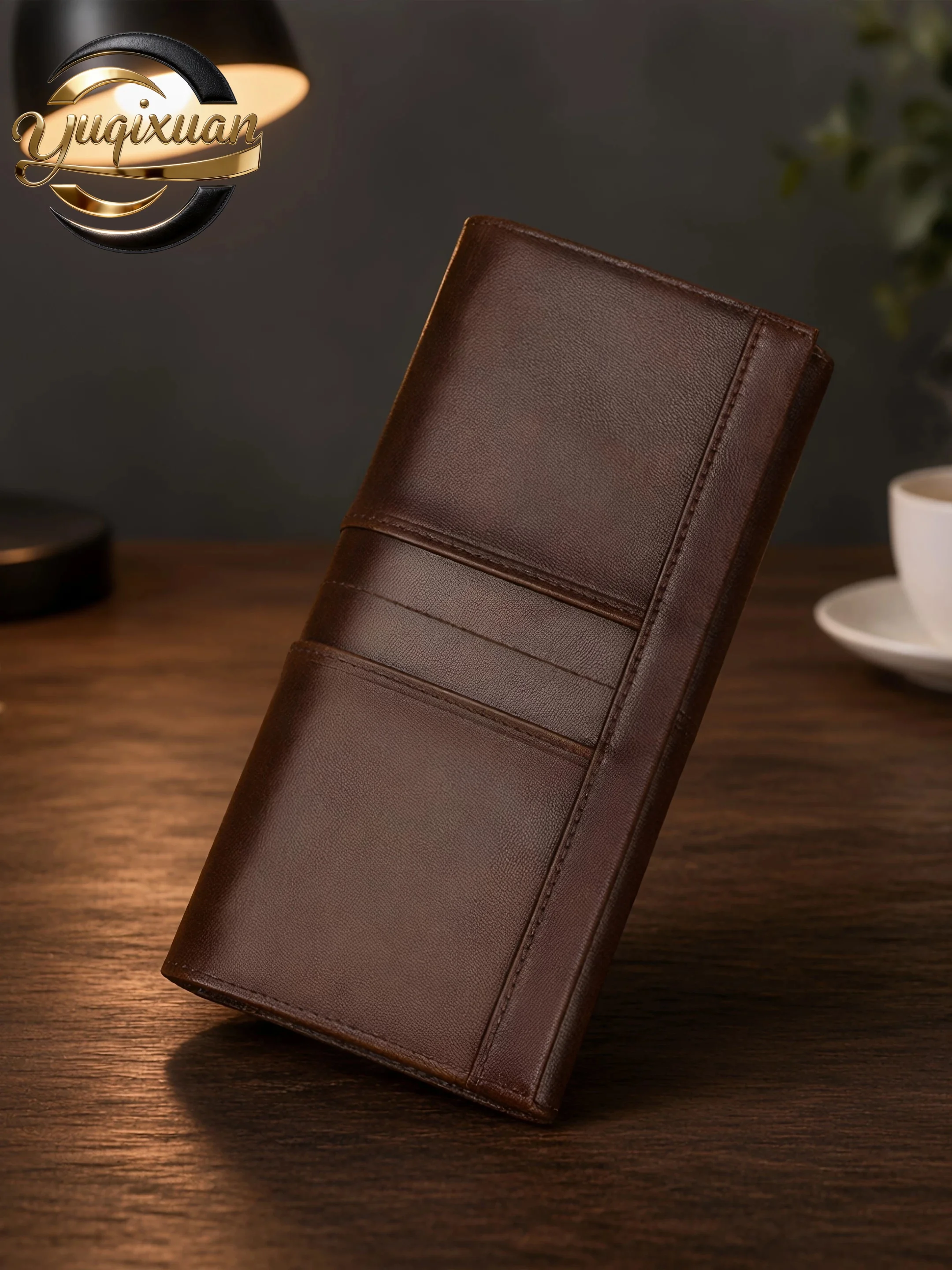yuqixuan-new-leather-wallet-long-casual-handheld-cowhide-multi-card-fashion-mobile-phone-bag-men's-business-color