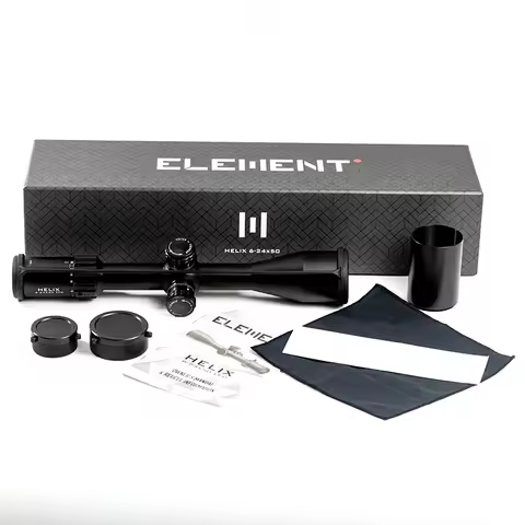 ELEMENT Optics Helix 6-24x50 FFP First Focal Plane Riflescope w/ Zerostop 30mm Tube APR-2D MRAD Reticle Rifle Scope Sight Luneta