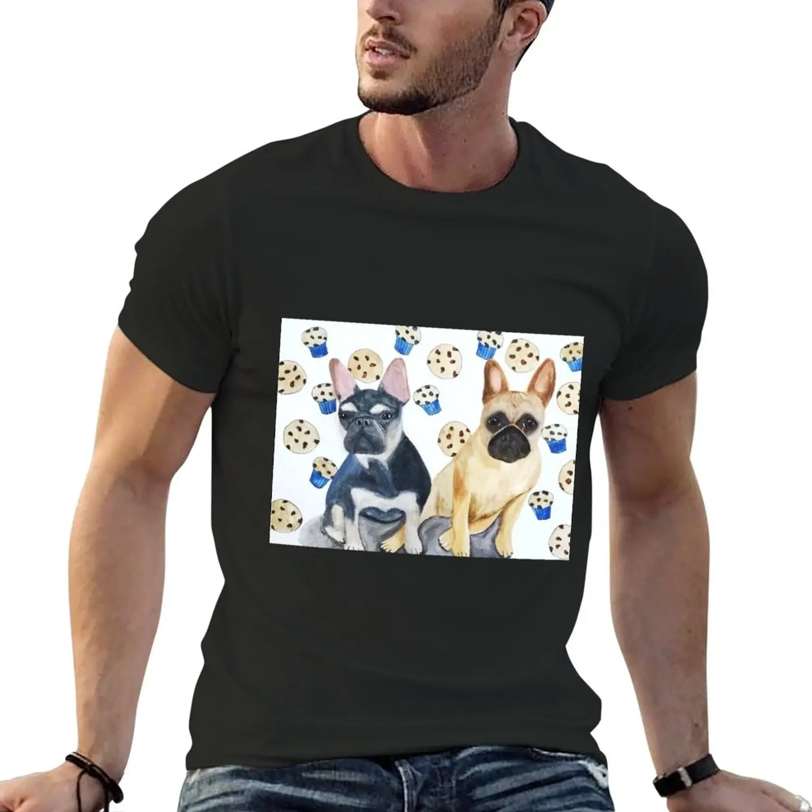 

Cookie and Blueberry Muffin (Rosanna Pansino's Dogs) T-Shirt kawaii clothes customs mens clothes