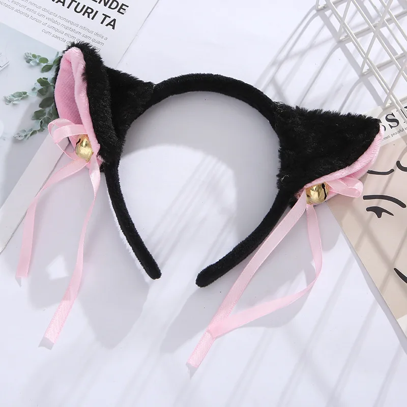 Lovely Cat Ear Hair Clips Girls Anime Cosplay Costume Plush Hairband Party Club Bar Decorate Headbands Headwear Hair Accessories