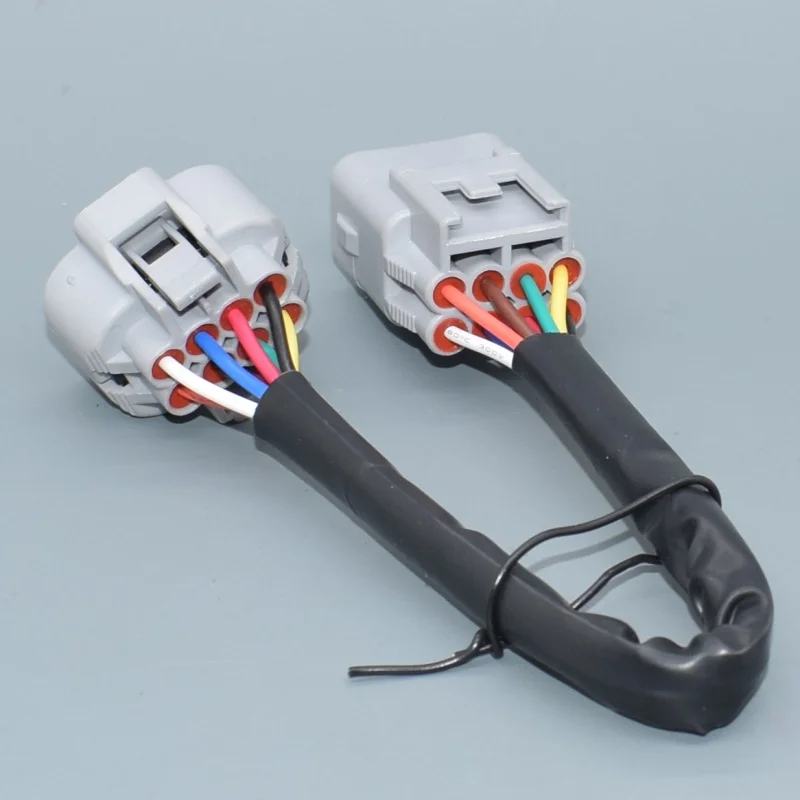 1/10Set 8 Pin Way Male Female Accord XRV CRV Rear Radar Plug Headligh Auto Connector Plug 7282-7080-40 7283-7080-40