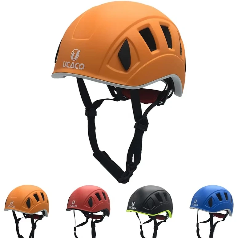 

Adult Custom Professional Red Outdoor Rock Climbing Safety Helmet Factory Direct Sales