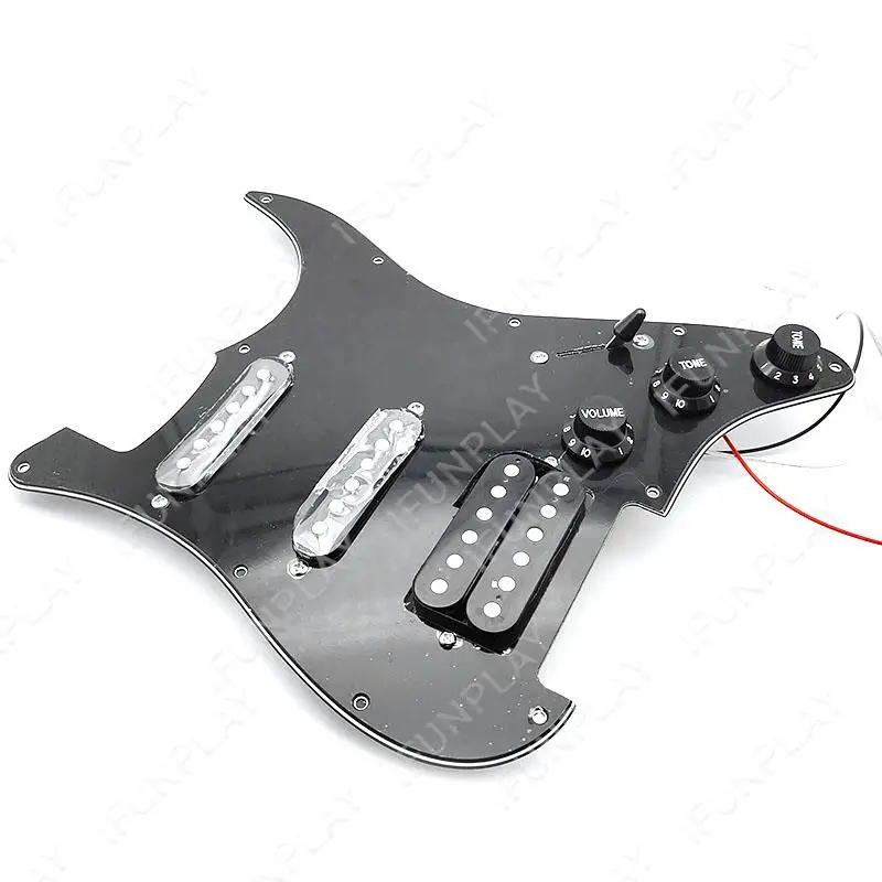 1 قطعة SSH الغيتار الكهربائي بيكجوارد لاقط الأسلاك محملة مسبقا Pickguard SSH الغيتار Pickguard خدش لاقط الجمعية #4