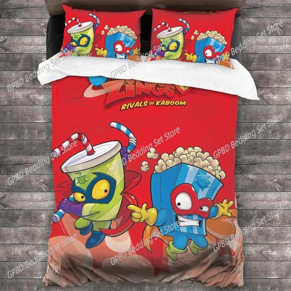 

Super Zings 3D NEW Duvet Cover Pillowcase Bedding Set Adult Boy Girl Bedroom Decoration Children Single Double Large