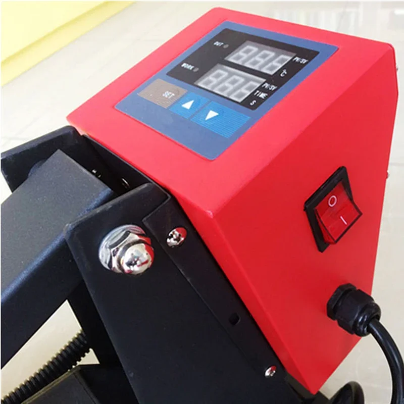 38x38CM 1800W Heat Transfer Press Printing Machine Muntifunctional Printer Hot Stamping Device for T-Shirt Logo Leather Pad Foil