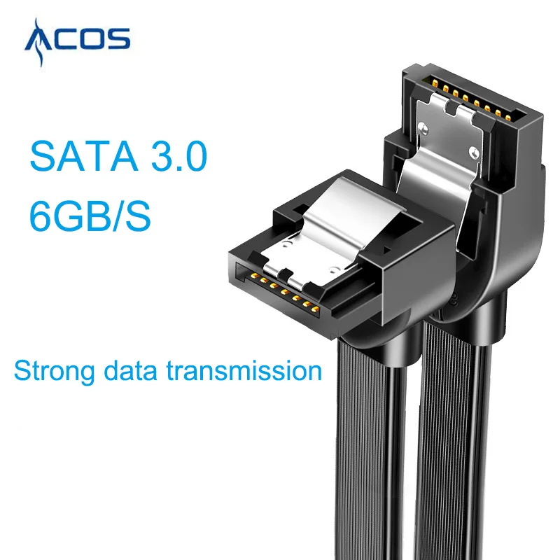 SSD HDD SATA 3.0 III Data Cable to SSD HDD Hard Disk Drive Cord Sata3 Straight Right Angle 6Gb/s for MSI Gigabyte Motherboard