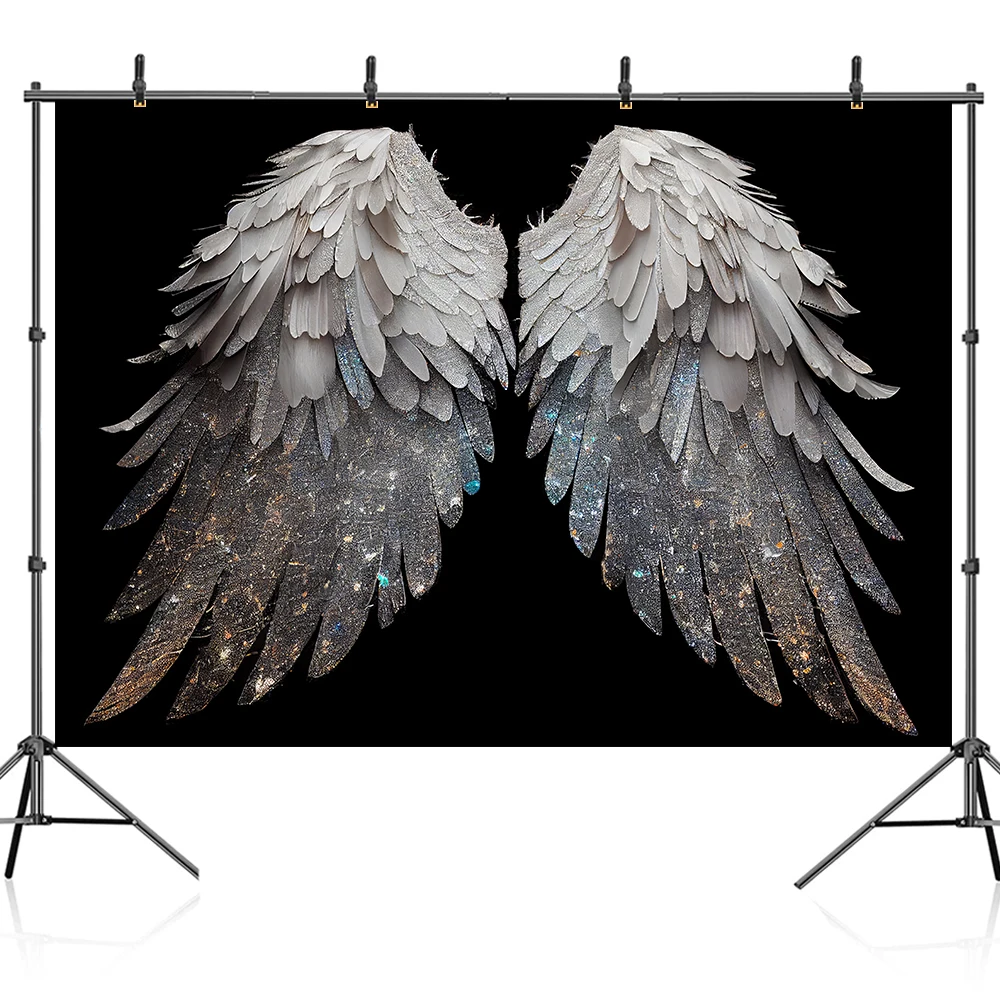 Bonvvie Photography Background Angel Wings Newborn Baby Child Portrait Photocall Backdrops Photophone for Photo Studio Photozone