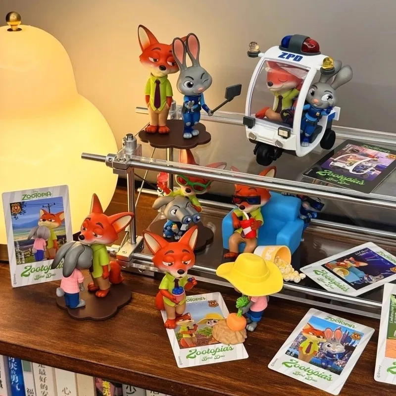 

52 игрушки Disney Zootopia Aces Go Places Series слепая коробка аниме популярные фигурки модные игрушки модель кулон детская кукла рождественские подарки