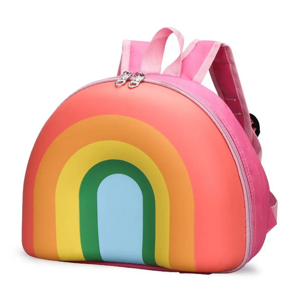 

High Quality Cute Rainbow Backpack Large Capacity Waterproof Students Bag Lightweight Portable Schoolbag for Children