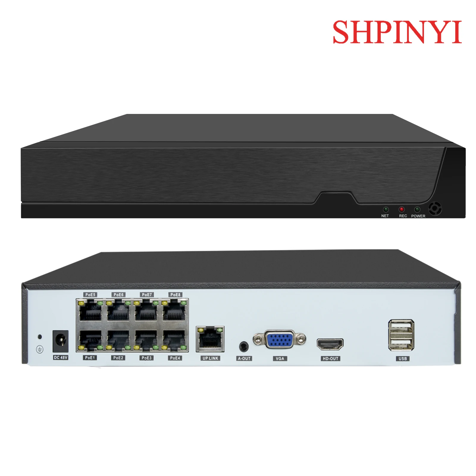 

12-мегапиксельная 8-канальная система H.265 POE NVR OEM/ODM 12-канальная 8-мегапиксельная система Plug & Play Audio P2P с удаленной системой камеры видеонаблюдения Сетевой видеорегистратор 4K