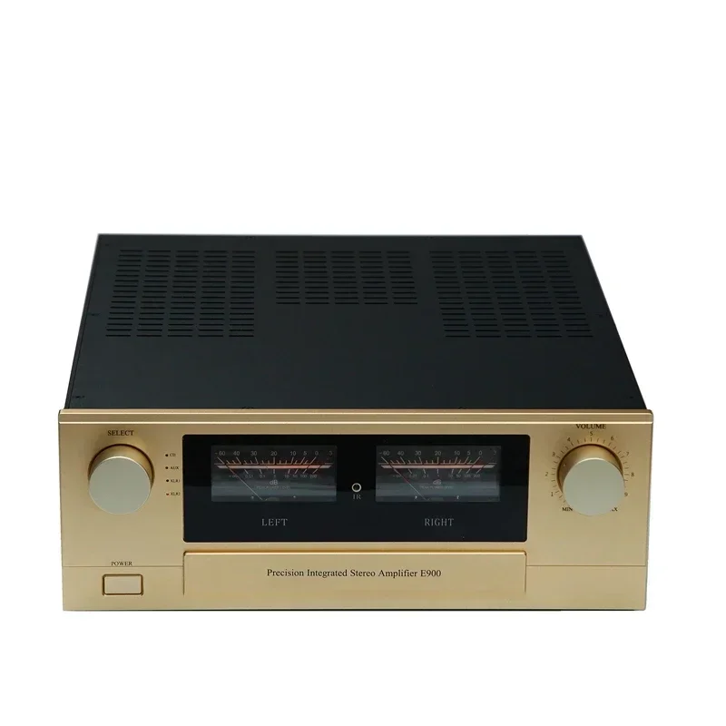 Precision Integrated HiFi IRF240 IRF9240 Field Effect ทรานซิสเตอร์ 300W * 2 สเตอริโอ Home Audio เครื่องขยายเสียงด้วยรีโมทคอนโทรล VU Meter