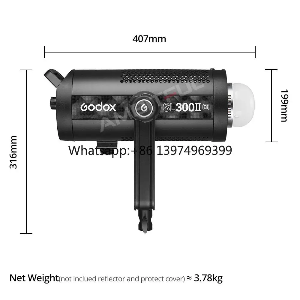 SL300IIBi 320W 2800-6500K Bi-Color SL300IIIBi LED Video Light for Studio Shooting Video Recording