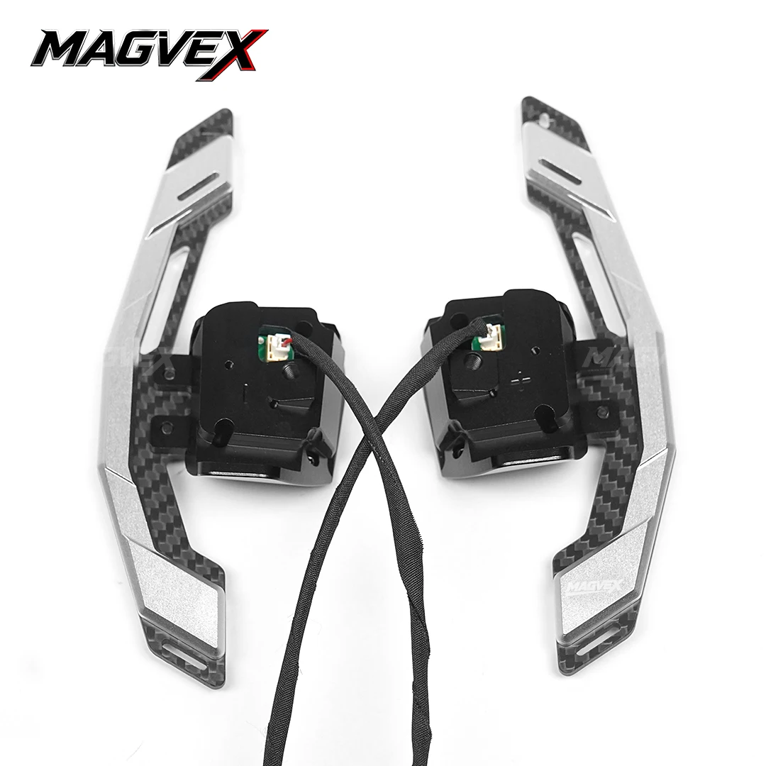 MAGVEX Magnetic Paddle Shifter For Volkswagen VW MK5 Golf 5 MK6 Golf 6 GTI CC Layered Carbon-Aluminum Design