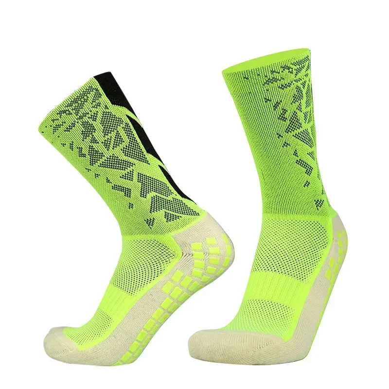 3 Pairs Professional Men Women Camouflage Arrow Soccer Socks Breathable Sports Silicone Anti Slip Grip Football