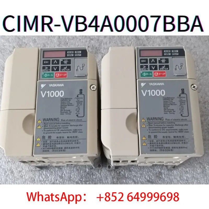 

second-hand V1000 frequency converter CIMR-VB4A0007BBA 3.0kW/2.2kW tested ok