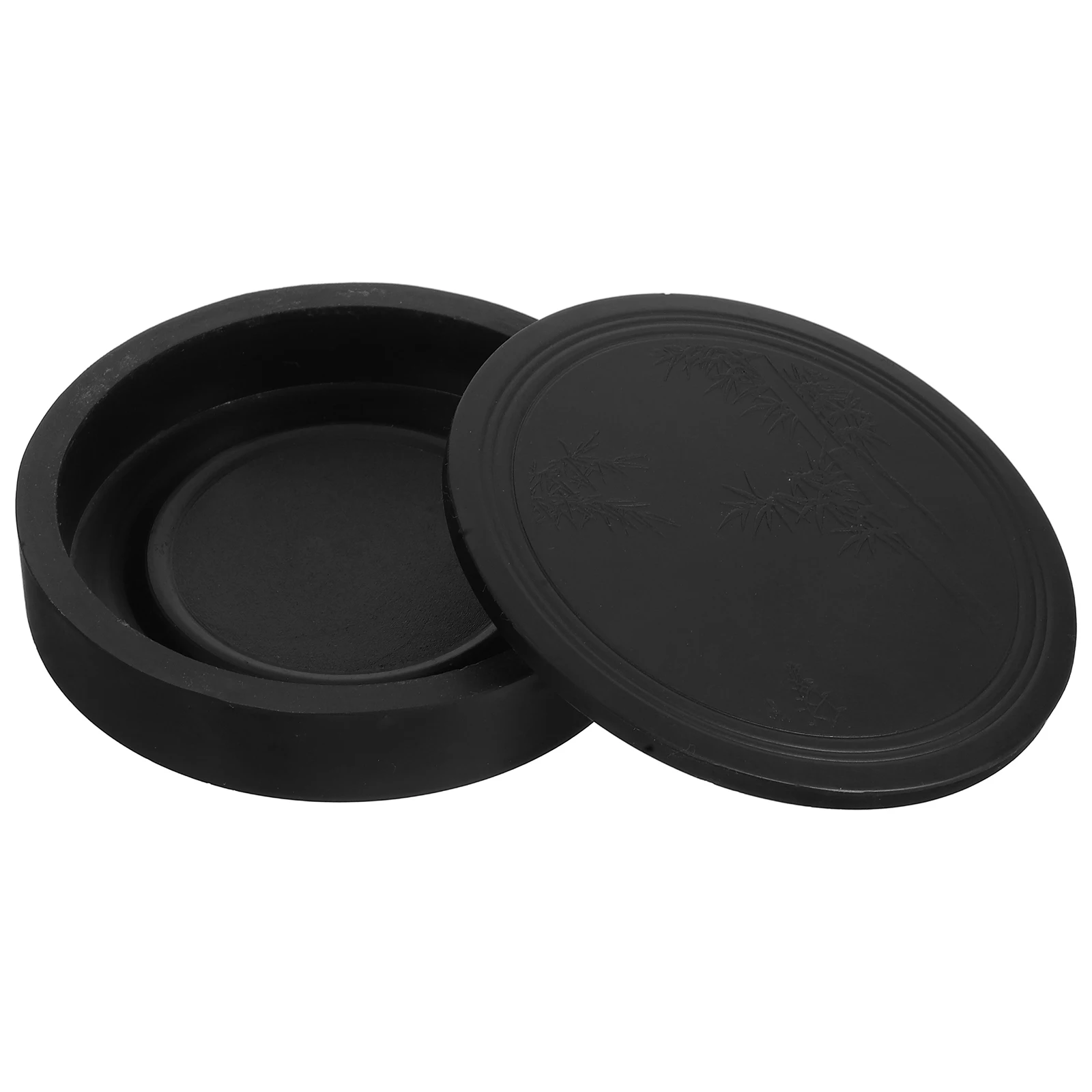 

Multifunctional Calligraphy Ink Dish With Lid Chinese Ink Tray For Brush Writing Spill-Proof Design Durable Easy To Clean Well