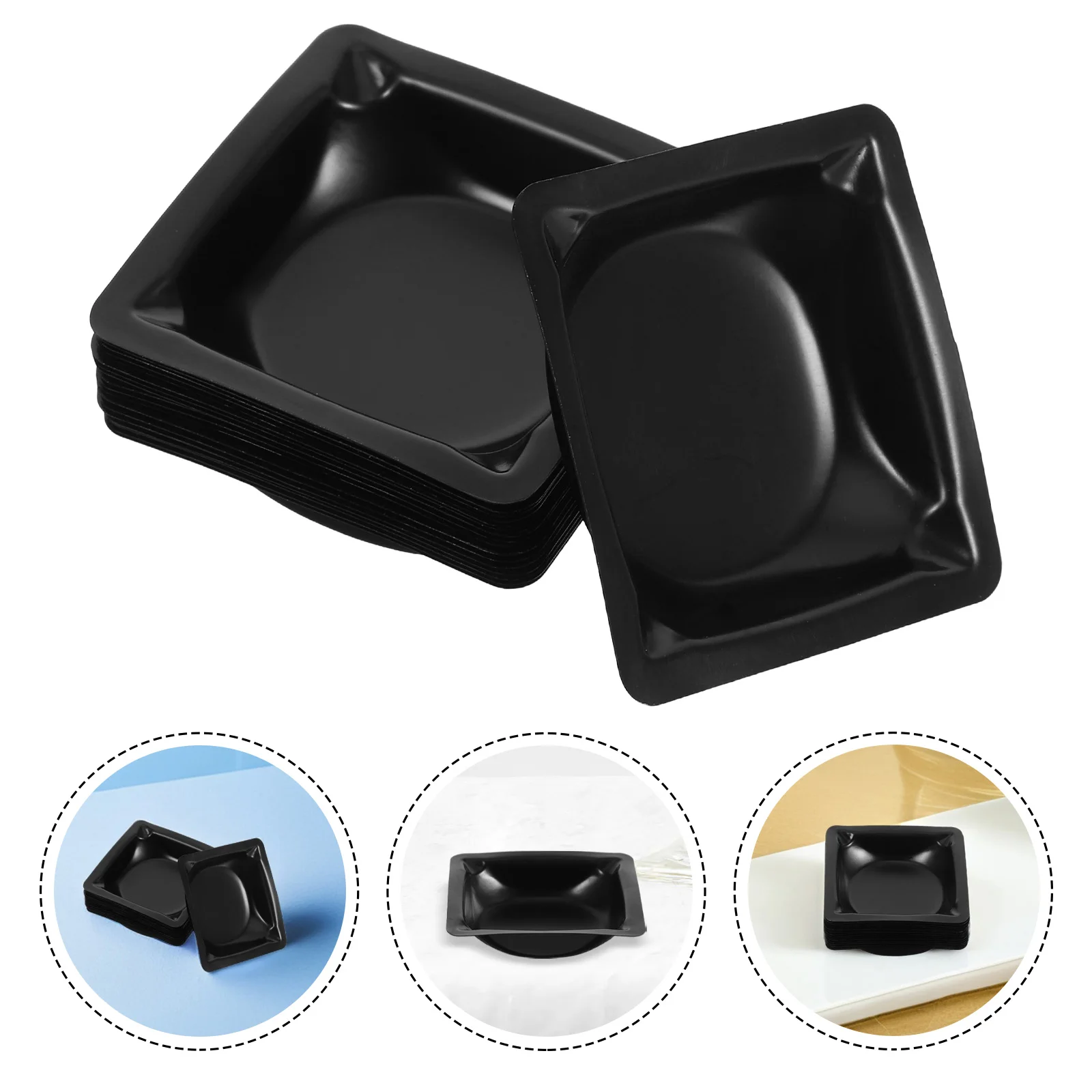 

20 PCS Laboratory Weighing Dishes Pour Boats Plastic Pans Kitchen Accessories Supply Tray Weight
