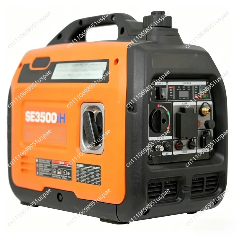 220V household silent variable frequency  generator 3.5kw mobile portable outdoor liquefied gas dual-purpose generator