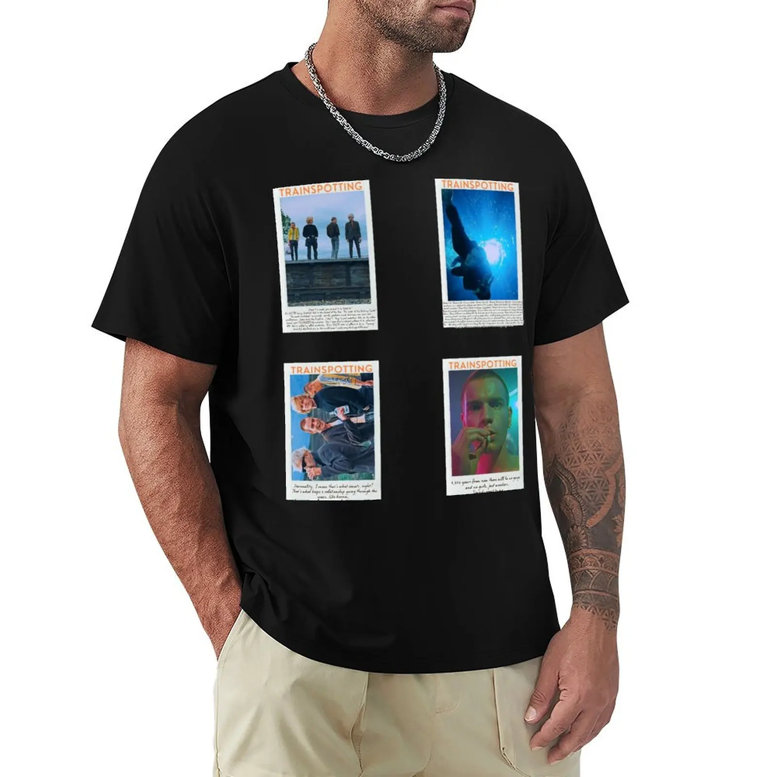 Trainspotting Sticker Set / T Shirt T-Shirt Casual Pattern Print Tee Shirt