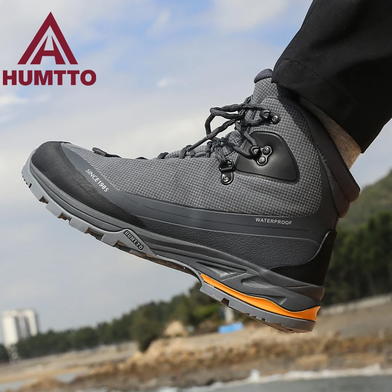 

HUMTTO Outdoor Men's Hiking Shoes Women High top Non slip Walking Shoes Men's Light Breathable Hunting boot Climbing sneakers