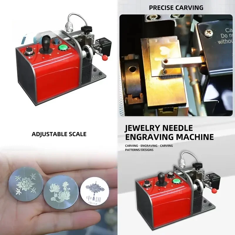 Jewelry Engraving hine for Ring Gold Silver Marking 0.m Depth Metal Etching Tool for Jewelry Making Craft Equipment CNC