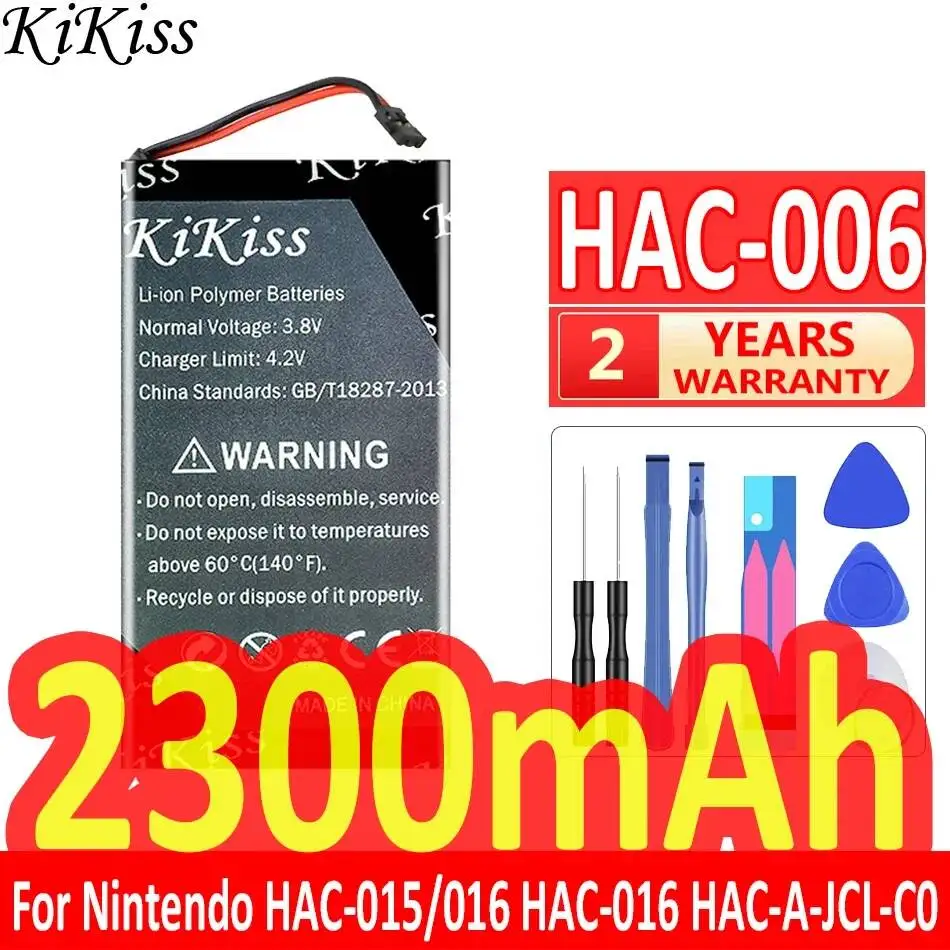 For Nintendo Hac-015 Hac-016 Hac-A-Jcl-C0 Hac-A-Jcr-C0 Joy-Con Hac-006 Fast Charging Game Controller Battery 2300mAh