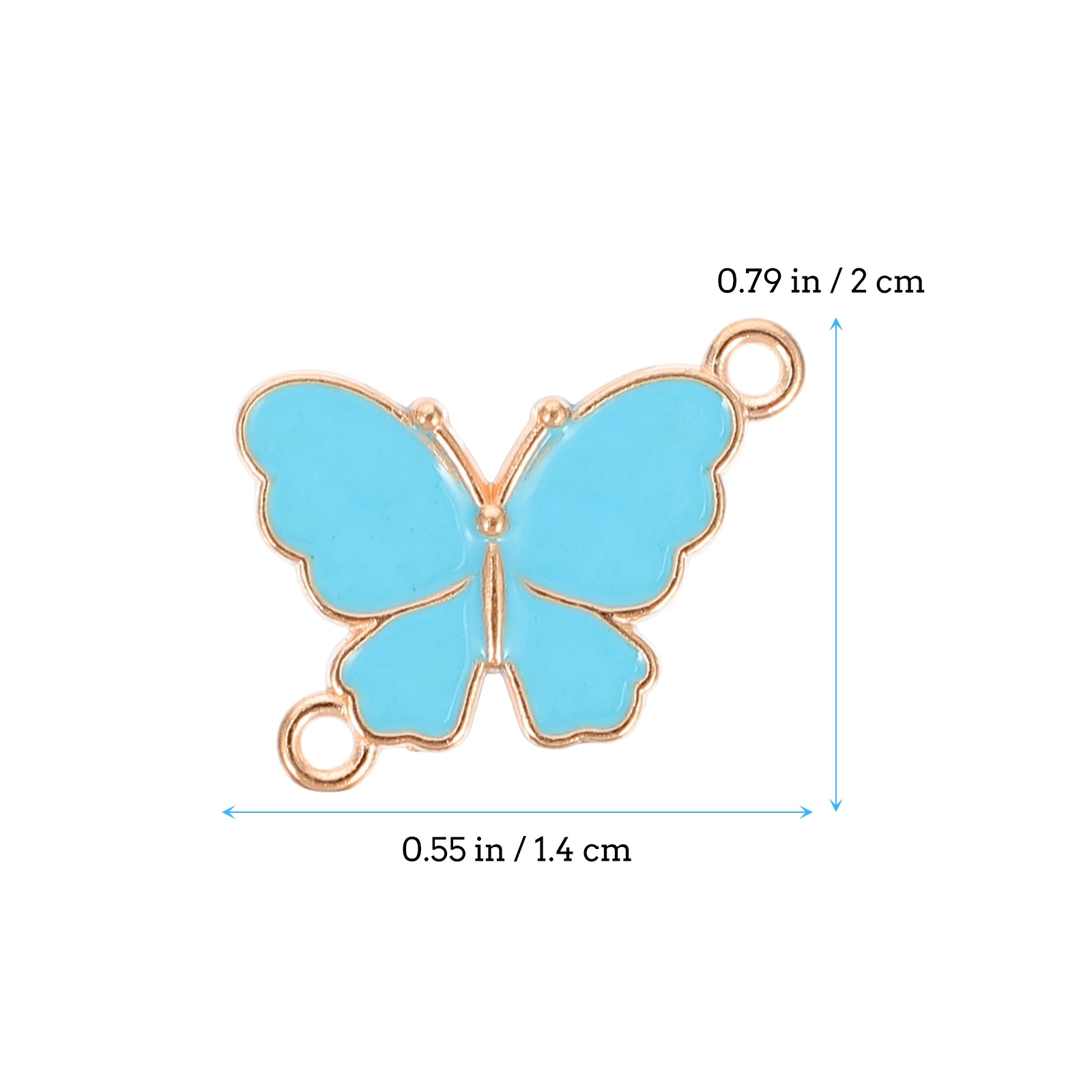 Butterflies Shape Charms Zinc Alloy Jewelry DIY Accessories Connector Necklace Decorations Elegant Design High Quality