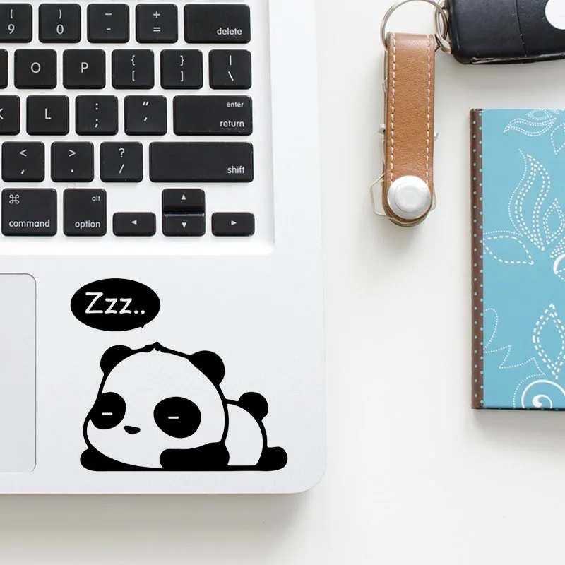 

Cute Sleeping Panda Vinyl Laptop Trackpad Sticker for Macbook Pro 14 Air Retina 13 15 Inch Mac Skin Decal Fits Notebook Car Wall