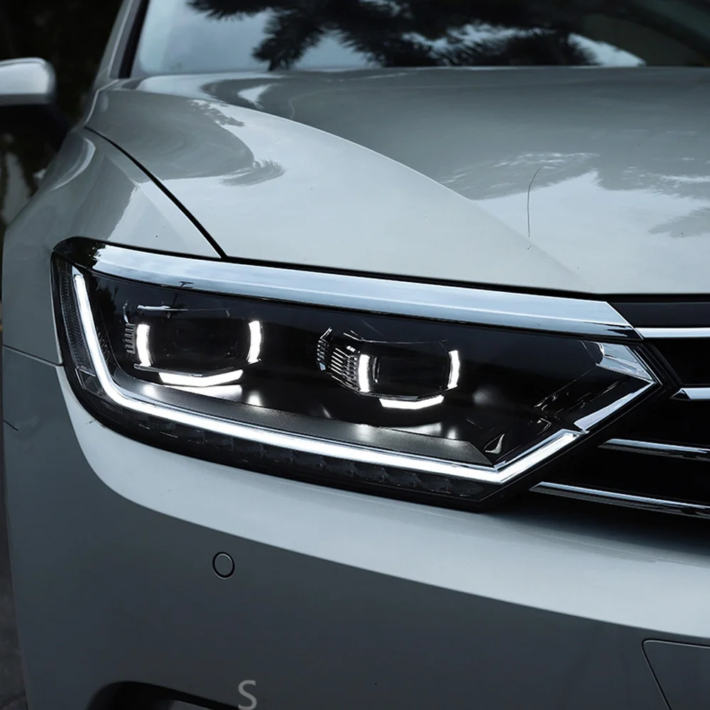 

Для VW Magotan Passat B8 2016-2019 версия ЕС автоматические передние лампы в сборе обновление двойной U объектив проектора инструменты аксессуары