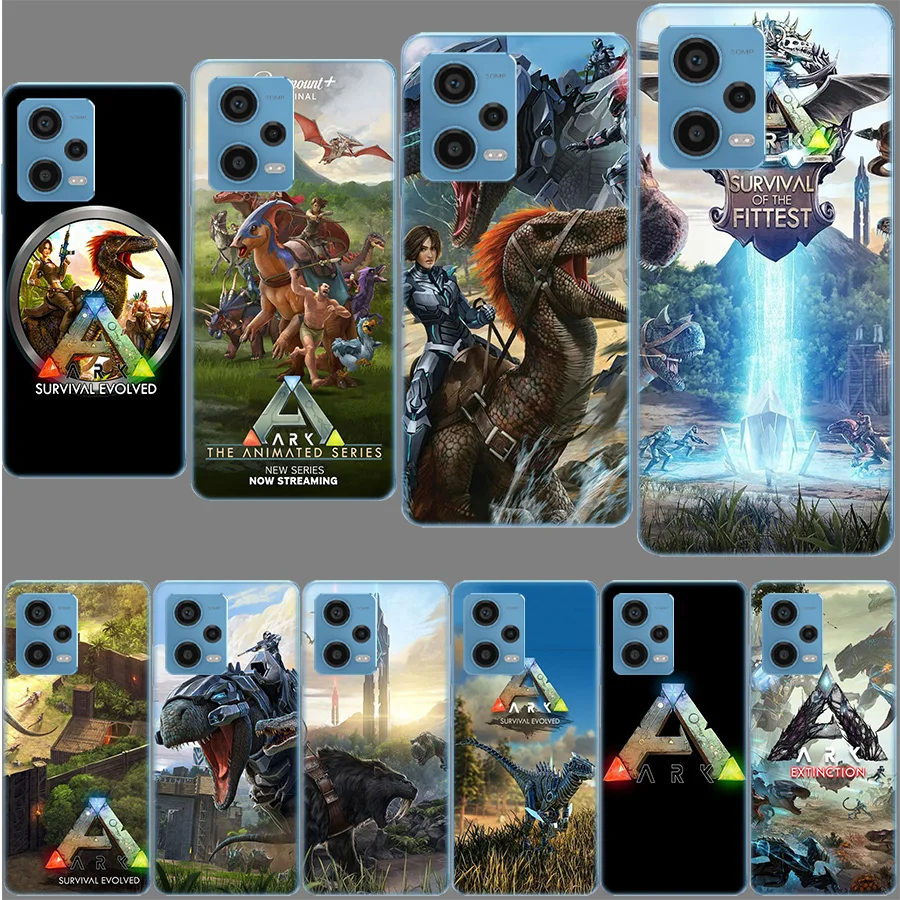 Coque de téléphone ARK Survival Evolved, étui transparent en TPU pour Redmi Note 13 12 14 15 Pro Plus 13R 11 11T 11E 11S 10 Pro 10S 9 9S