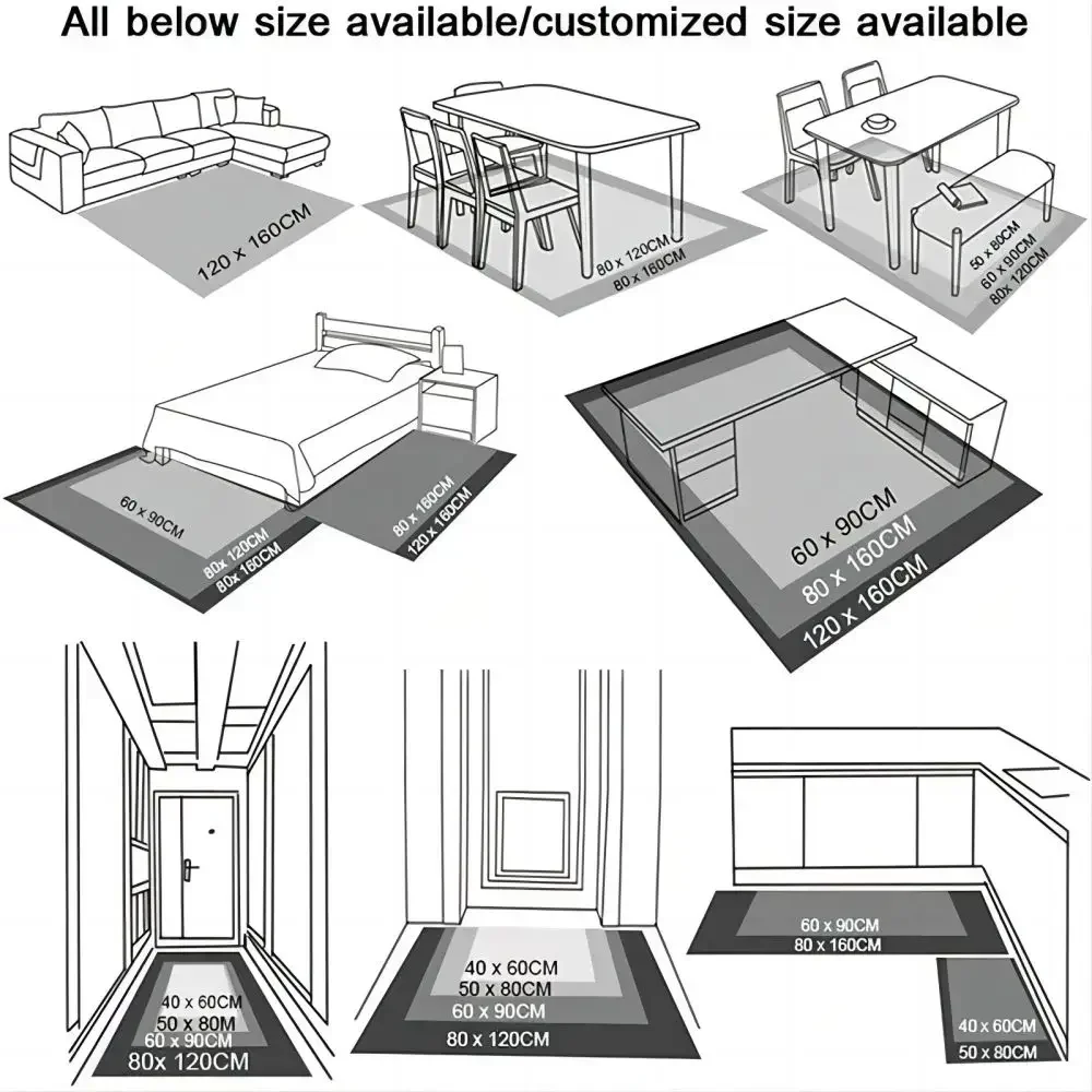 VIKAMA Vintage Herbst-Ernte-Fußmatte Kürbis Ahornblatt Waschbar Rutschfest Innen- und Außenbereich Eingangstür Bodenmatte Heimdekoration – Detail 10