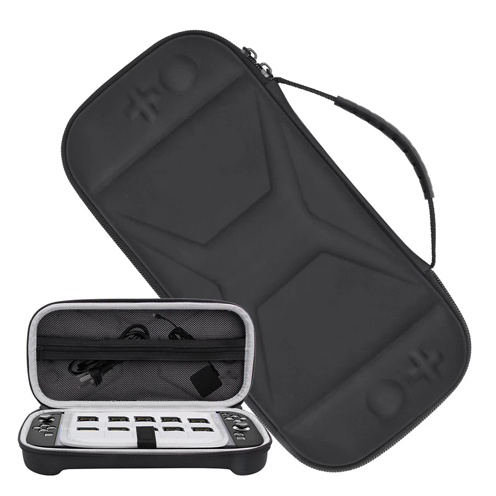 

Storage Box for Switch 2 Retro Video Game Shockproof Hard EVA Zip Pouch with Dual Zip Handle Net Pocket Cable Charger Carry Bag