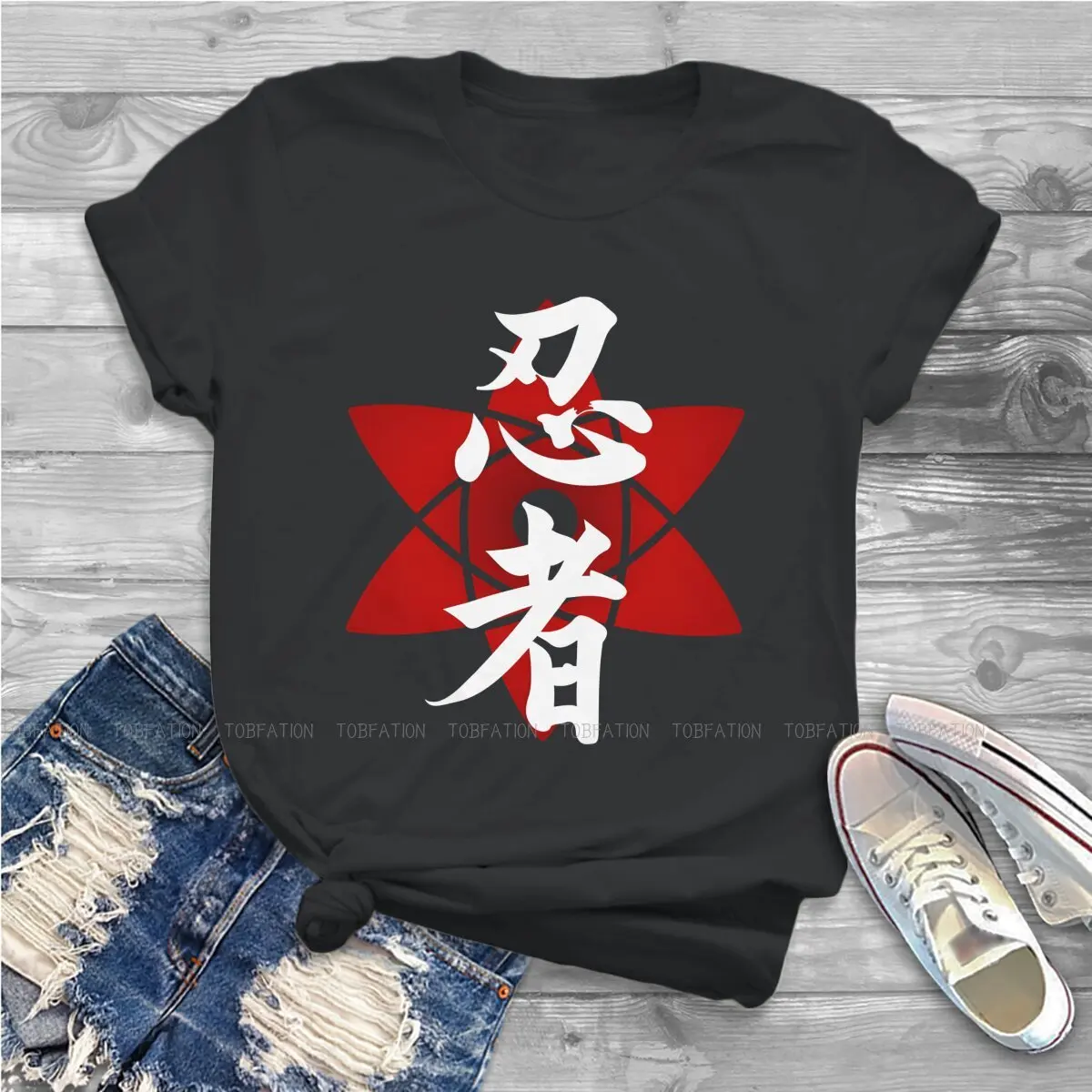Ninja Ninjutsu Ronde Hals T-Shirt Met Klassieke Print Hipster