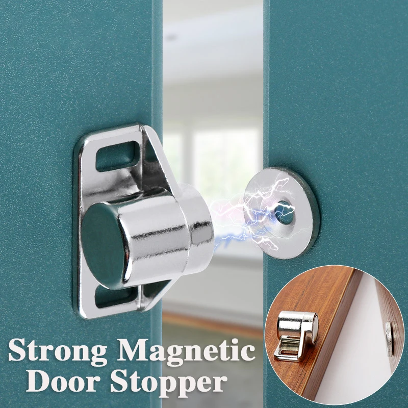 Magnet Door Catch Furniture Fittings Strong Magnets for Cupboard Doors Stoppers Super Powerful Cabinet Neodymium Magnetic Latch