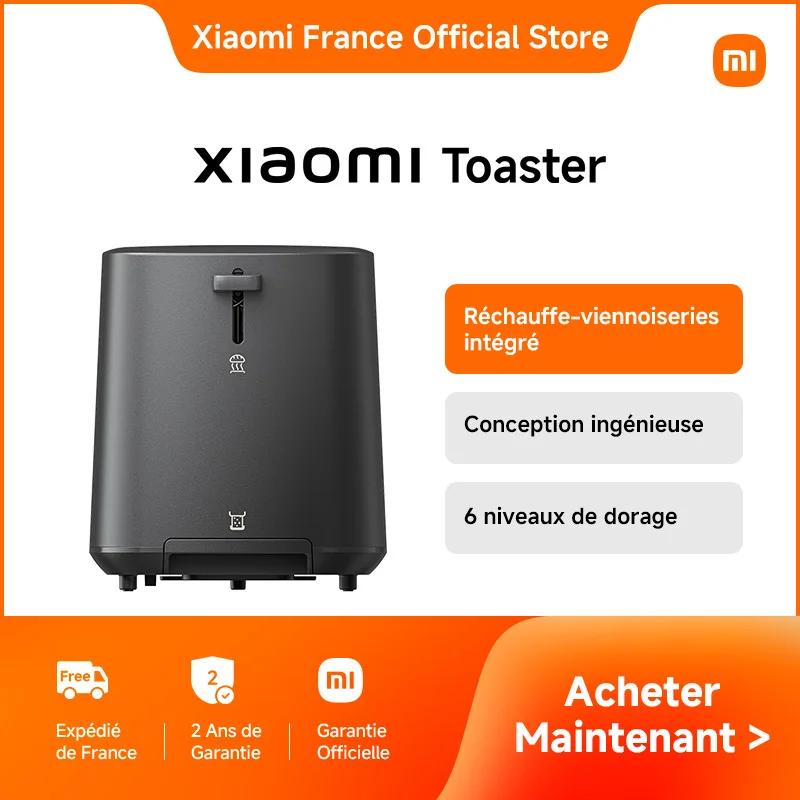 Xiaomi Frankreich | Xiaomi Toaster, 6-stufige Dorage, ingenues Design
