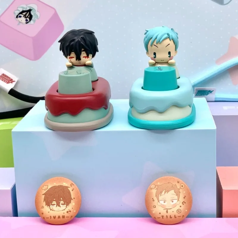 

Горячие аниме Alien Stage Fingertip Keycaps Q Version Рисунок Аниме Keycap Luka Till Ivan Mizi Hyuna Cute Point Key Caps Toys Custom