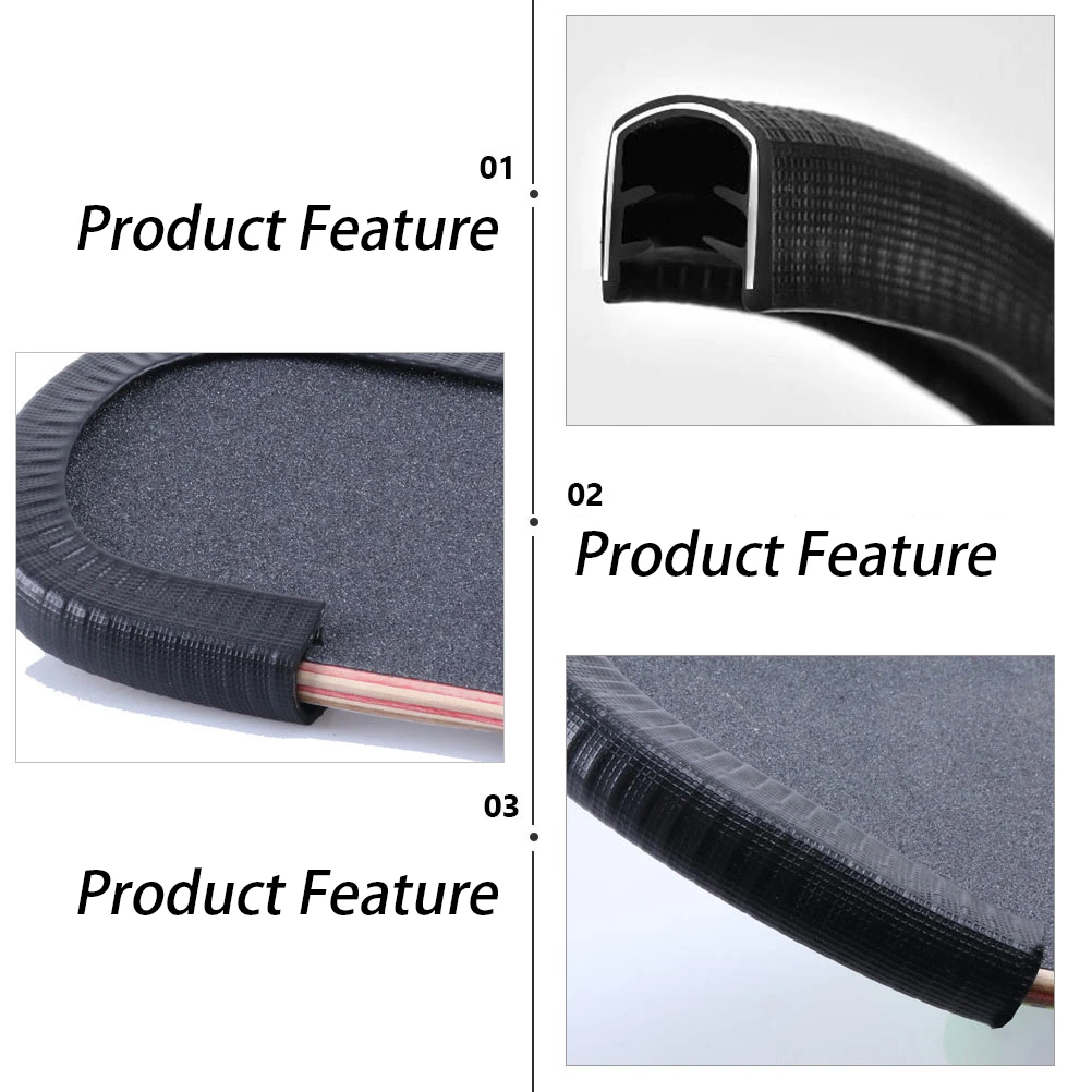 

2 Pairs Skateboard Deck Guards Rubber Edge Protector Bumper Heat Resistance Waterproof Anti Aging Skateboard Accessories