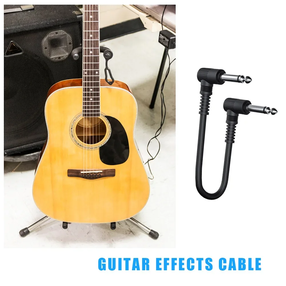 1-10pcs Pedal Cable Musical Instruments Patch Cord 6.35 15cm Electric Guitar Effect Wire for Music Lovers Playing Accessories